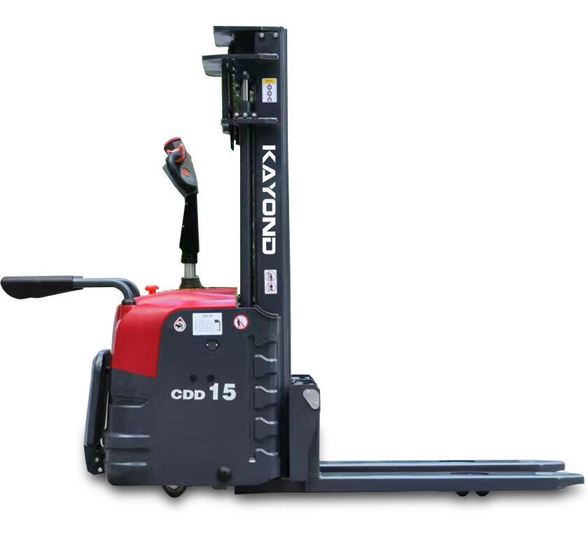 Warehouse Grade Full Electric Stacker 2 Ton Capacity 3 Meter Lift With Dual Lifting System