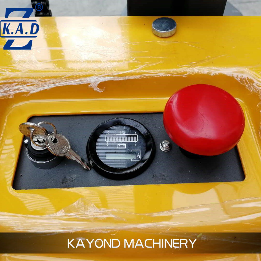 1500kg Electric Walkie Stacker Forklift with 1-5m Lift Height