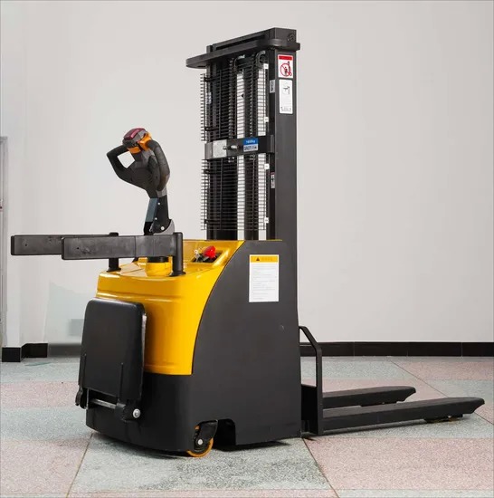Electric Pallet Stacker with Highest Height 5.5m Load Capacity 1-1.5t and Load Center 500mm
